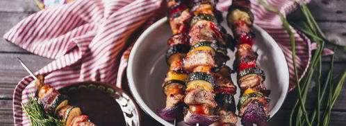 шашлык из свинины с овощами. Шаг 12