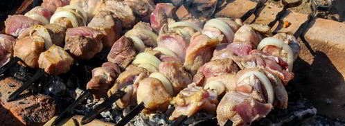 шашлык из свинины с уксусом и луком. Шаг 4