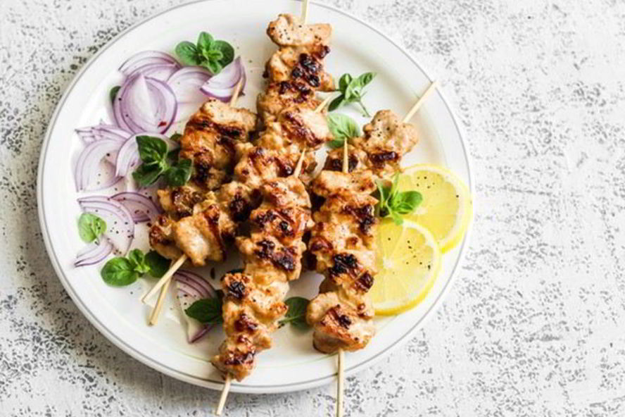 Рецепт шашлык из свинины в мятном маринаде