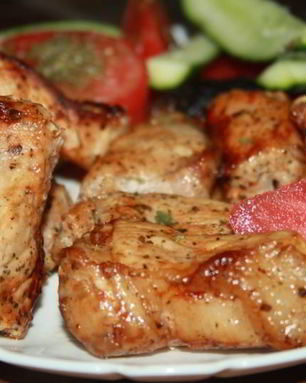 Шашлык из свиного эскалопа