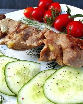 Шашлык на кефире из свинины