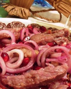 Шашлык с гранатовым соком