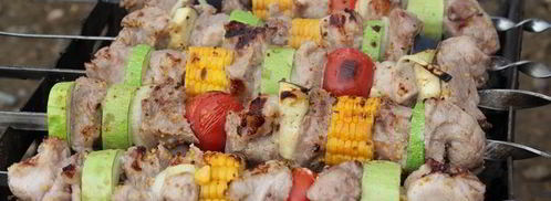 шашлык с овощами в горчичном маринаде. Шаг 5