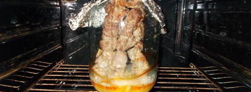 шашлык в банке в духовке. Шаг 7