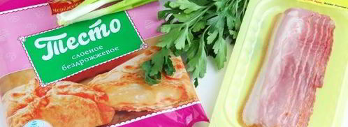 закуска из слоеного теста шашлык. Шаг 2