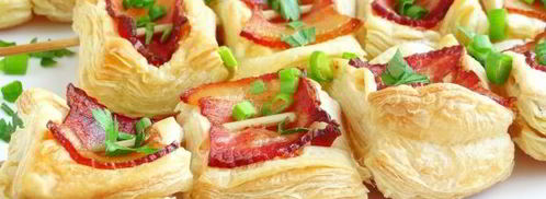 закуска из слоеного теста шашлык. Шаг 13