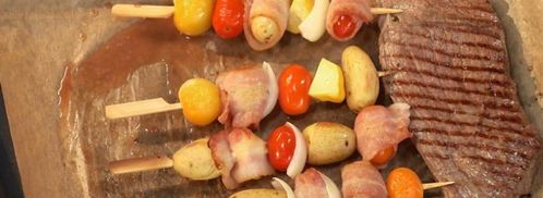 микс-стейк с овощным шашлычком. Шаг 5