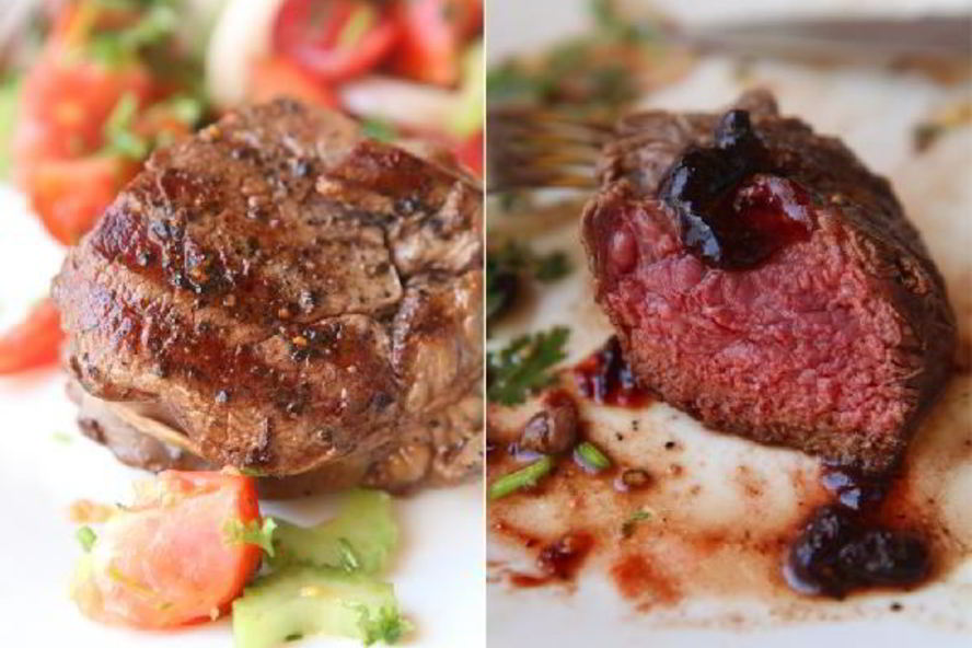 Рецепт стейк из говядины с классическим винным соусом