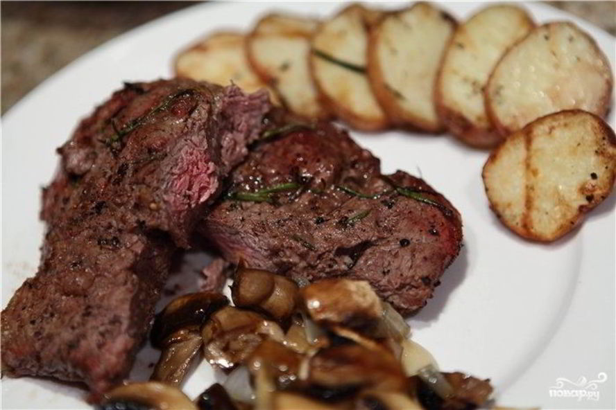 Рецепт стейк из говядины в аэрогриле