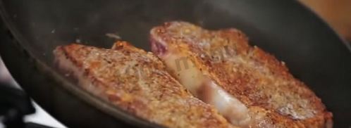 стейк из телятины на сковороде. Шаг 3