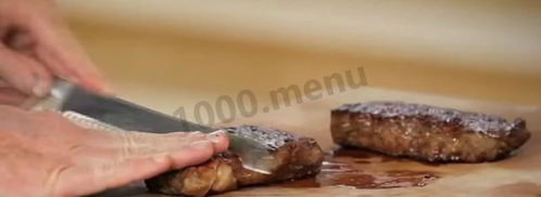 стейк из телятины на сковороде. Шаг 8