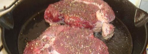 стейк с салатом микс. Шаг 4