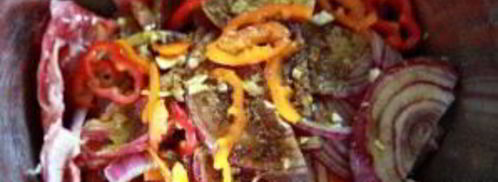 стейк со сладким картофелем и соусом из петрушки. Шаг 2