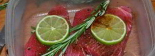 стейк тунца на гриле. Шаг 2