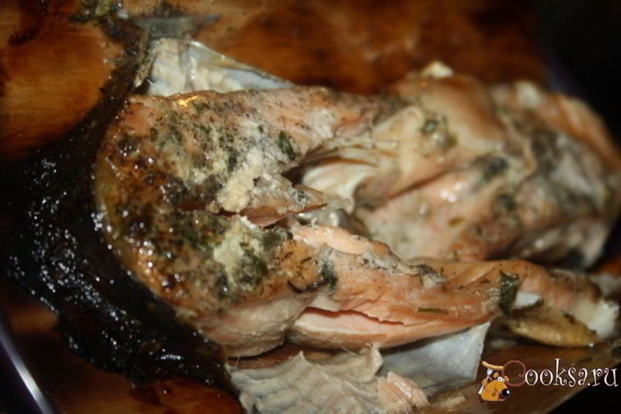 Рецепт стейки форели в гриль-бумаге на мангале