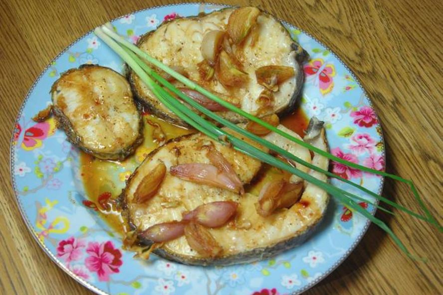 Рецепт стейки из белой рыбы в соусе терияки