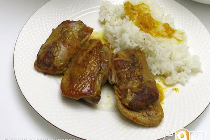 Рецепт стейки из утки с апельсинами в мультиварке