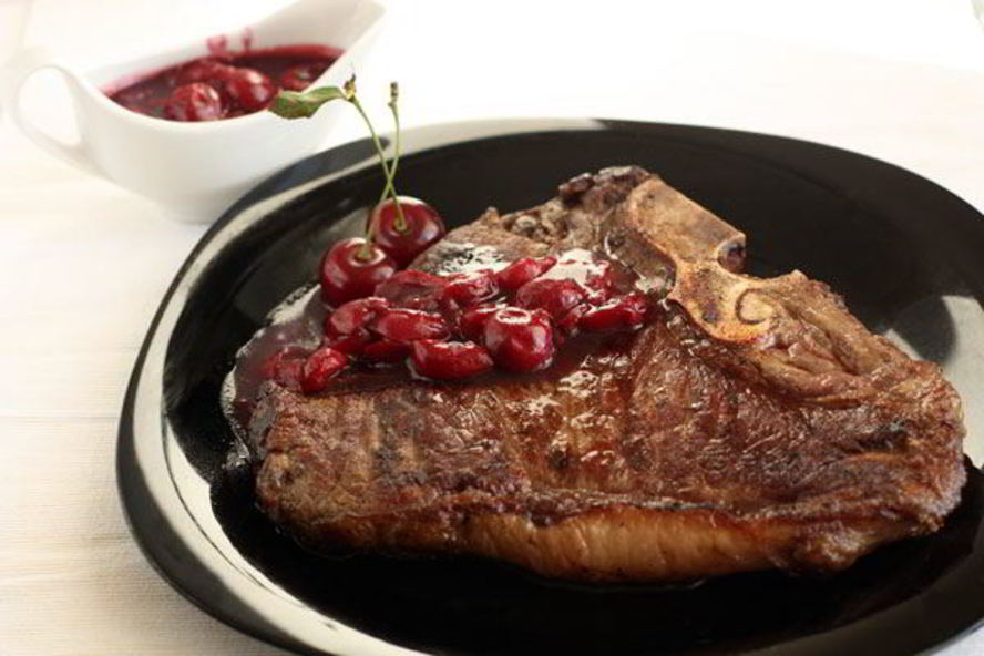 Рецепт вишневый соус и стейк ти-бон