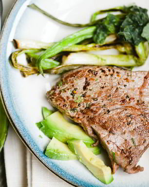 Жаренный стейк из говядины