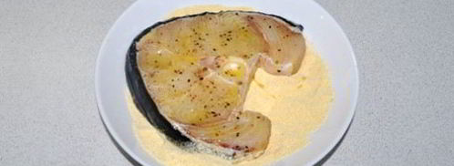 жареные стейки акулы. Шаг 5