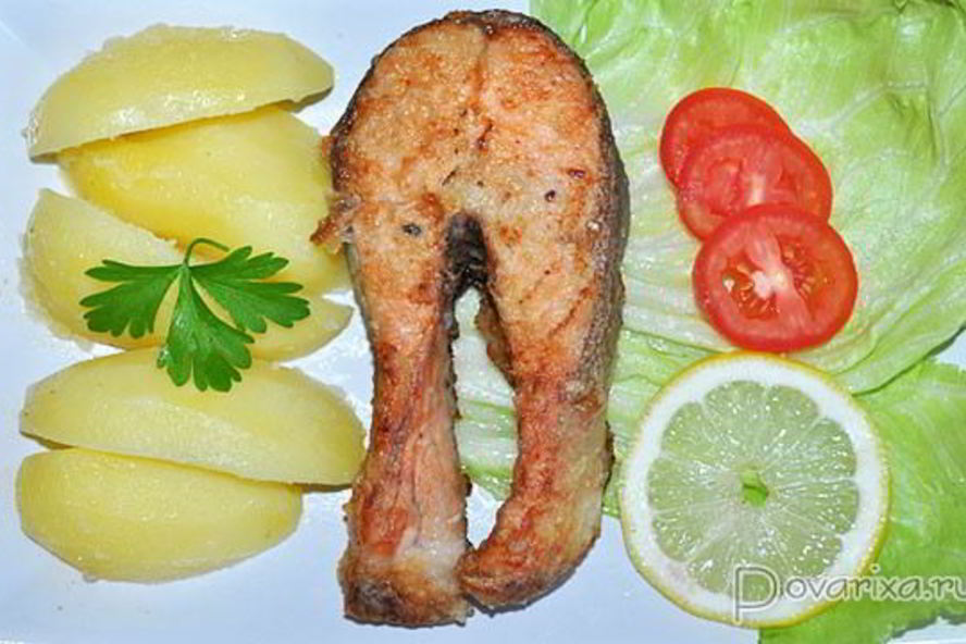 Рецепт жареные стейки семги