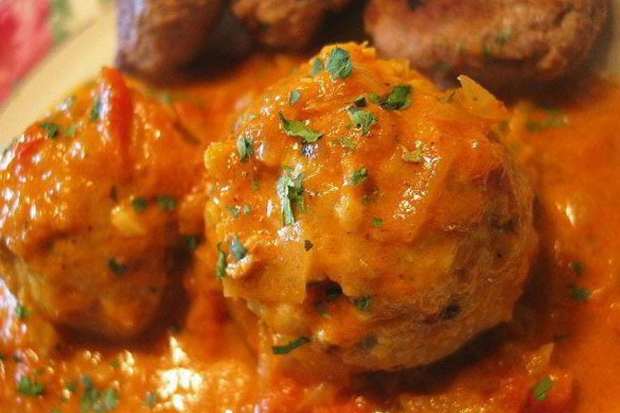 Рецепт куриные тефтели под соусом карри