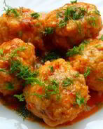 Мясные тефтели с рисом в подливке