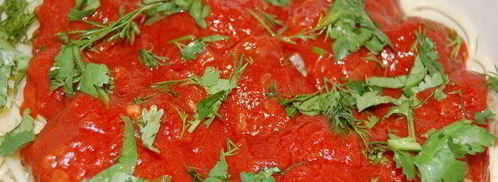 спагетти с паровыми тефтельками под томатным соусом. Шаг 5