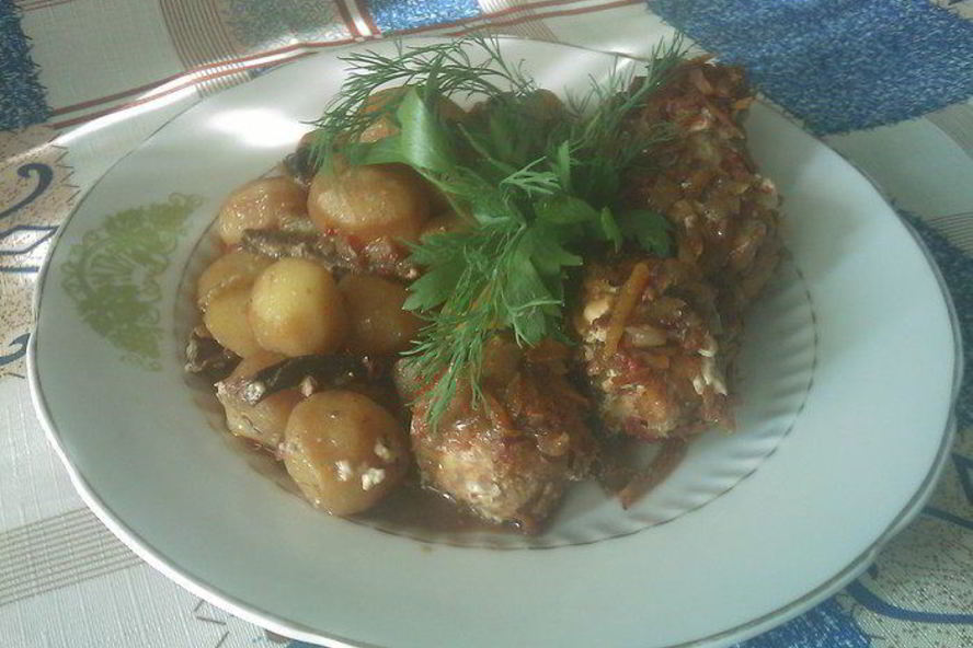 Рецепт тефтели рыбные тушеные с грибами