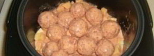 тефтели с картошкой в мультиварке. Шаг 6