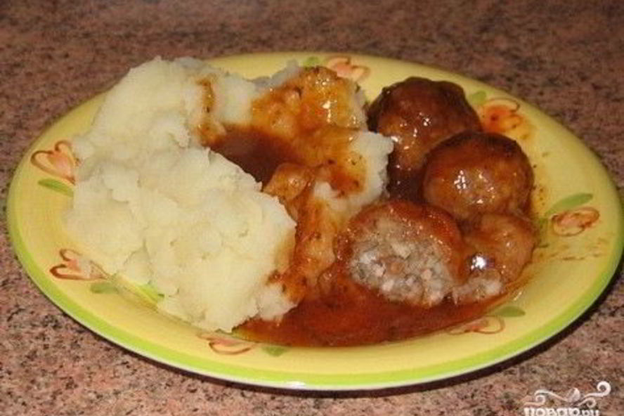 Рецепт тефтели с сырым рисом