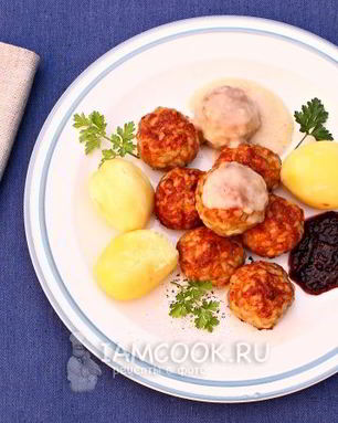 Тефтели в духовке без подливы