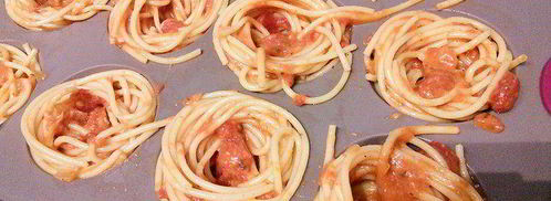 тефтели в гнездах из спагетти. Шаг 6