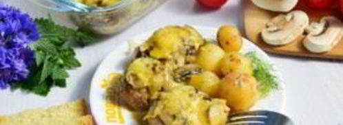 тефтели в грибном соусе под сыром. Шаг 10