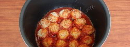 тефтели в мультиварке, в томатном соусе с розмарином. Шаг 7