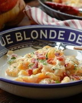 Тыквенные ньокки с соусом Альфредо