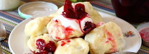 ленивые вареники с вишней. Шаг 10