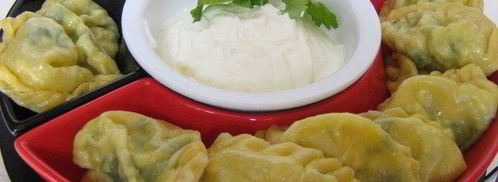 паровые вареники с зеленью и яйцом. Шаг 6