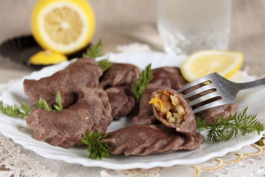 Рецепт вареники из льняного теста с булгуром