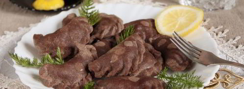 вареники из льняного теста с булгуром. Шаг 7