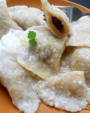 Вареники из творога с цельнозерновой мукой