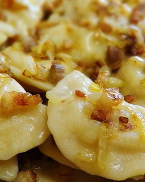 Вареники на кефире с картошкой