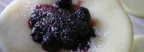 вареники с черникой и соусом под шафе. Шаг 8