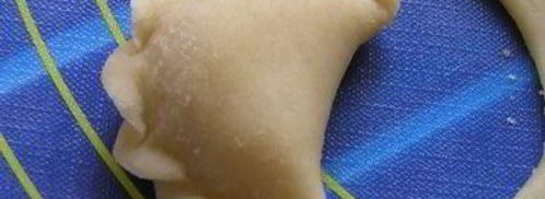 вареники с черникой и соусом под шафе. Шаг 10