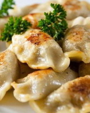 Вареники с грибами