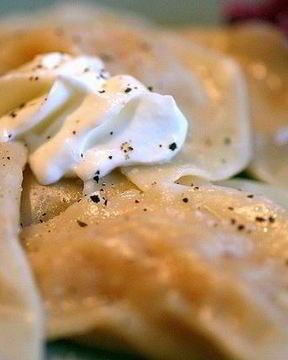 Вареники с картофелем и луком