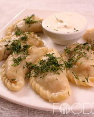 Вареники с картошкой и салом