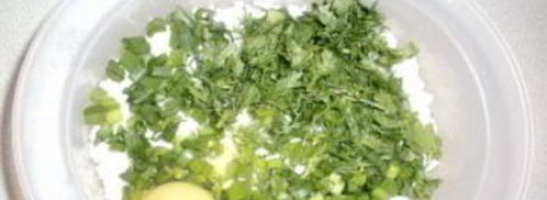 вареники с кинзой. Шаг 2