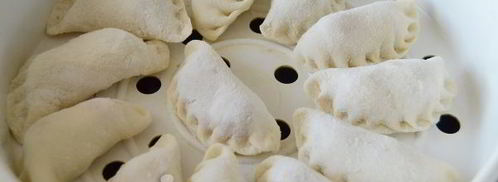 вареники с клубникой на пару. Шаг 8