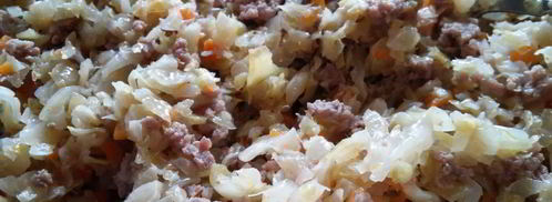 вареники с квашеной капустой и мясом. Шаг 3